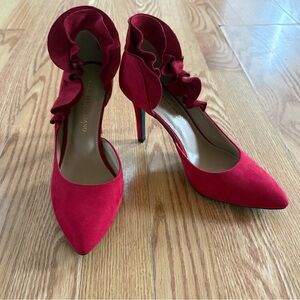 Christian Siriano Red Ruffle Heels
